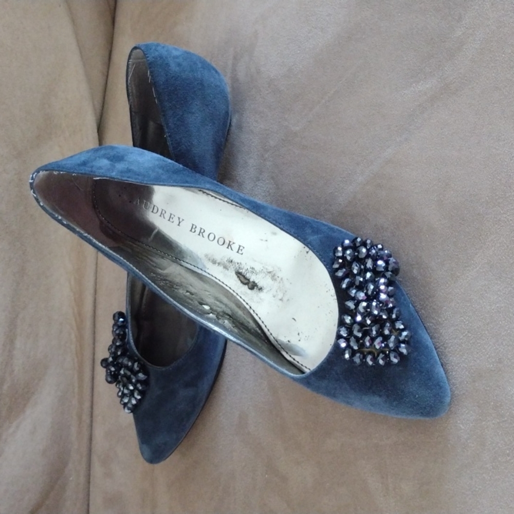 Audrey Brooke Blue Suede Shoes